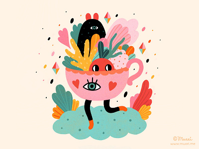 Magic Cup colorful digitalart illustration popsurrealism procreate