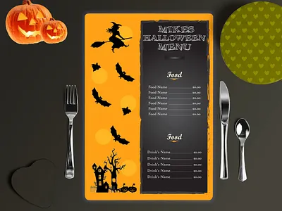 Food menu card . Special Menu card Design For This HALLOWEEN brand design branding cafe campaign coffeeshop design food food and drink food truck halloween halloween design halloween flyer identity illustration menu menu card menu design minimal restaurant spark
