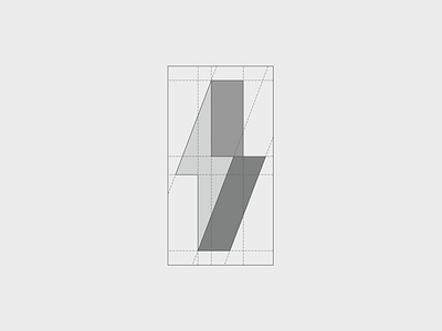 ThunDrake - Symbol branding creative energy energy logo grid grid design grid system lightning logo logo logo design minimal modern