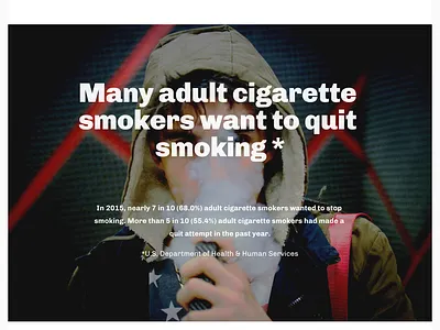 Boone County Cancer Society: Vaping Kills development smoke smoking squarespace ui design vape