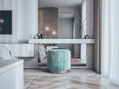 Soft : 3dsMax +Corona 1.7, Photoshop CC. Bedroom apartment