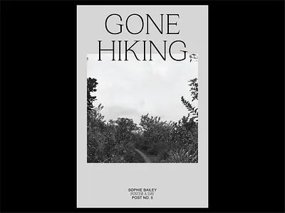 Poster a Day — 05 graphic design hiking poster a day visual design