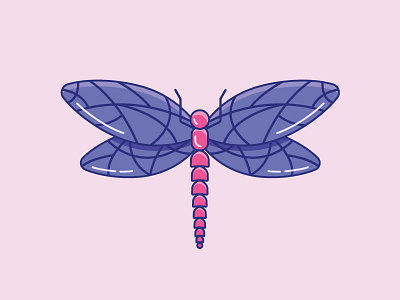 Inktober Day 12 | Dragon 2d artist bug color cute daily dragon dragonfly fly graphic design icon icon design iconography illustration illustrator inktober vectober vector