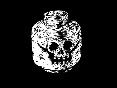 Lego skull illustration lego procreate sketch skull