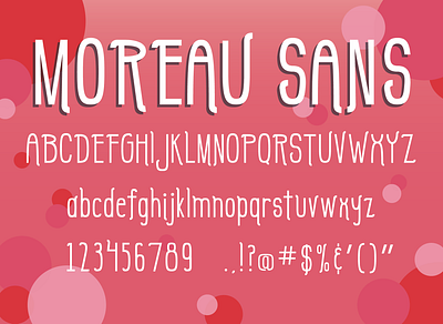 Moreau Sans design font font design type typeface typography