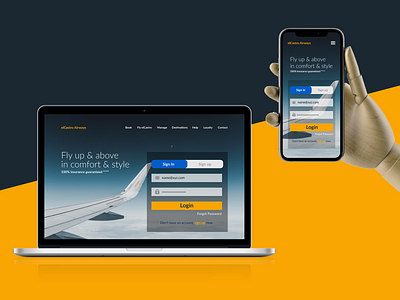 Day 12 of 30 [A login screen for an airline company].