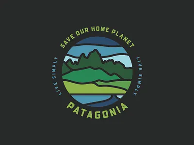 Save Our Home Planet - Patagonia badge badge design branding branding design design illustration logo patagonia typography