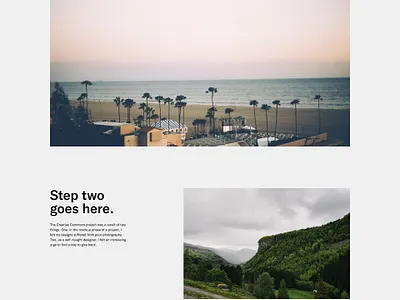 Projects Page Concept design portfolio