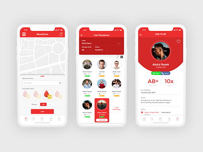 Donor Blood Apps design app mobile app mobile app design mobile design mobile ui ui uidesign uiux