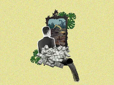 Ganância colagem colagem digital collage collage art collage maker concept graphic design photoshop