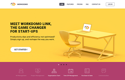 Workdomo web (home) banner gui home icons main ux webdesign work workdomo