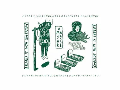 Massacre art artwork design illustration illustration art t shirt design