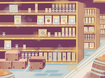 BG | Store adobeillustrator animation flat geometric illustrator store threecolors