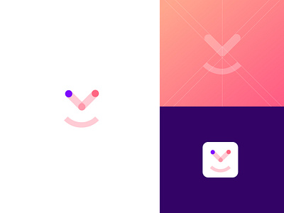 Lovely App Icon alphabet app dot logo dots icon logo logo construction logo mark love lovely lovers pink logo purple smile