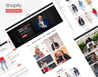 Shopify - Concept Online Store cart concept ecommerce fashion online shopping online store shop shopify shoping template webdesign website