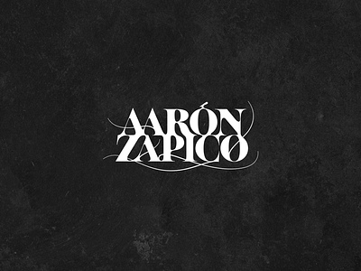 Aaron Zapico / Music Director. Logo design lettering logo logotype music tipography