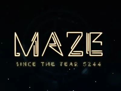 MAZE - A Technical Typeface creative design easy to use font font awesome font design font family fonts future futuristic futuristic font futuristic typeface graphic design maze sci fi science fiction typeface typeface design typeface designer typefaces