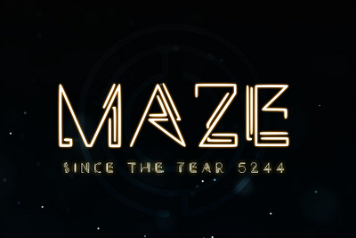 MAZE - A Technical Typeface creative design easy to use font font awesome font design font family fonts future futuristic futuristic font futuristic typeface graphic design maze sci fi science fiction typeface typeface design typeface designer typefaces