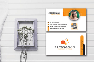 The Creative Circles Card Design with Mockup adobe photoshop branding design businesscard cards ui illustration letterhead logodesign magazine design ui ux