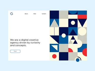 Creative Agency adobe illustrator application ui concept creative agency creative design designing illustration landing page landing page concept landing page ui ui ux web site webdesign website landing page