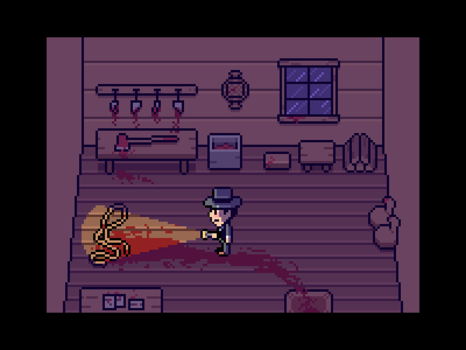 The house arts blood character house illustration painting pixel pixelart