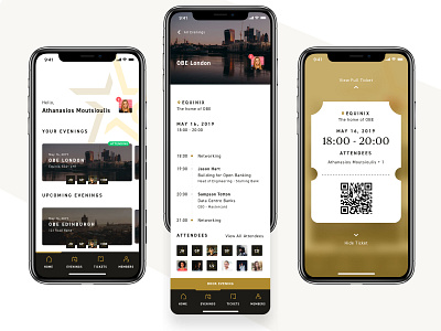Open Banking Excellence - Event app app booking app clean design event event app iphone networking app phone app ui