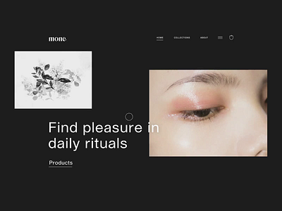 Mone Natural Skincare Brand Website brand branding design ecommerce eshop home identity interaction logo minimal natural page parallax products scroll typography ui ux web website