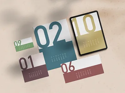 2020 Calendar bold bold design branding calendar calendar design color palette design modern modern branding modern calendar modern design vintage vintage colors