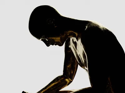 Reflect 3d 3d art 3d artist 3drender 3drendering blender blender 3d blender3d design gold golden graphic design graphicdesign render rendered rendering renders silhouette statue statues