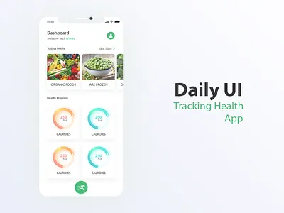 Health app Tracker design graphic design home page ios landing page mobile app ui ux web design website