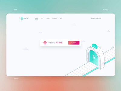 Insurance Platform - Insura 2d 2d animation 3d 3d animation after effect animation design gateway illustration insurance interaction interaction design interactive isometric isometric design isometric illustration landing page live nortix ui