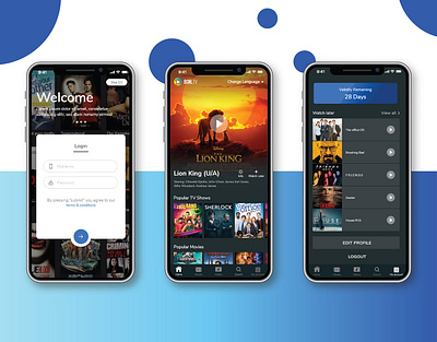 BSNLTV, Video streaming App 3d amazon prime music analysis android app animation animation 2d design designs gradients hotstar illustration netflix profile search settings typography ui ui design vector