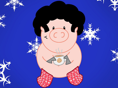 Cozy socks cartoon cute