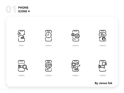 Phone Icons 01 design flat graphic icon icon design icon set iconography icons vector
