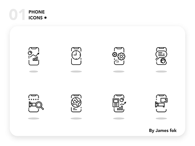 Phone Icons 01 design flat graphic icon icon design icon set iconography icons vector
