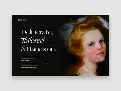 Baumgartner restoration Homepage Exploration animation casestudy concept interaction interface typography ui ux video web website