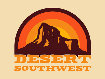 Desert Vibes adventure badge illustration logo outdoor badge outdoor logo outdoors patch retro utah vintage wilderness