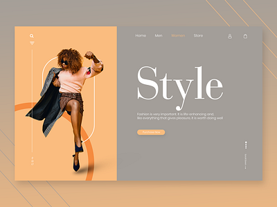 Simple And Minimalistic Web Header Design adobe photoshop branding fashion fashion design firstshot graphicdesign header typo typography ui uidesign webdesign