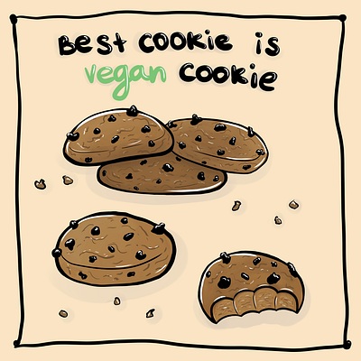 Cookies chocolate chip cookie drawing illustration photoshop