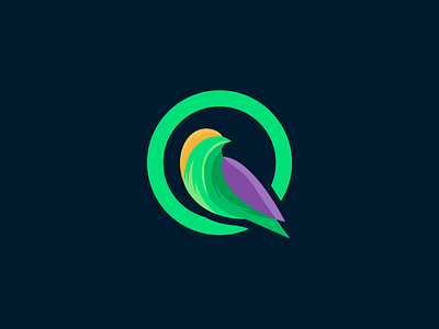 Bird abstract animal bird bird logo colourful endr id logo design modern logo trend