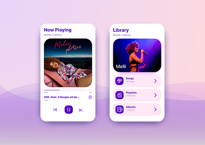 Music App app app design design ios mobile music app music player ui ux uxui web
