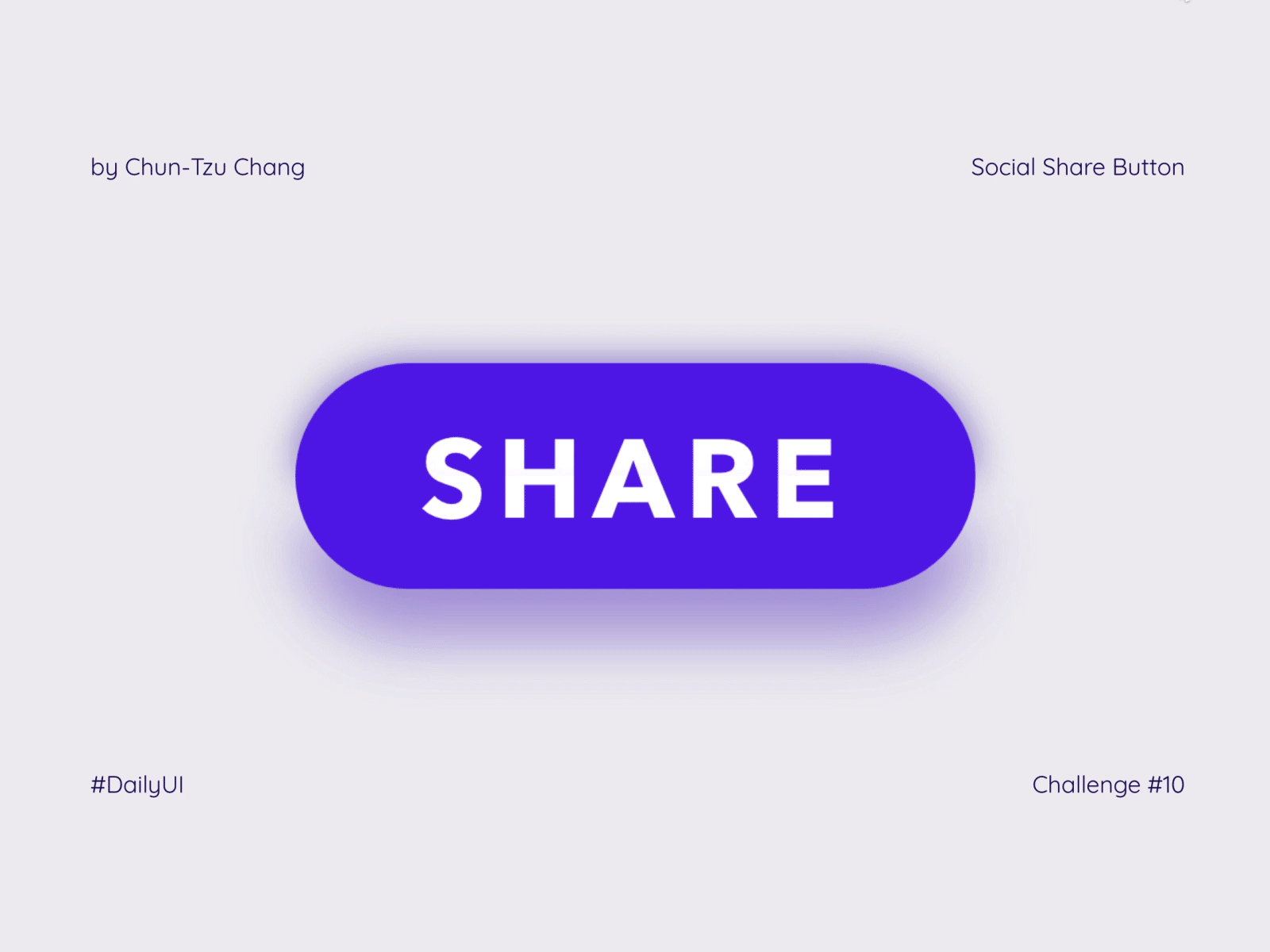 DailyUI #010 - Social Share daily ui dailyui dailyuichallenge ui 100day ui challenge 10 uidesign