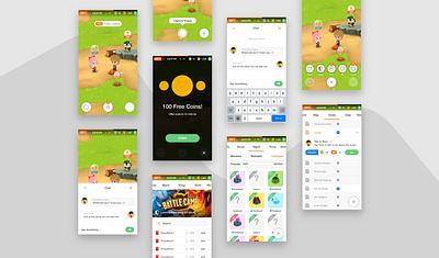 Battle Camp UI app battle chat game instant message mobile mobilegame mobilegames war