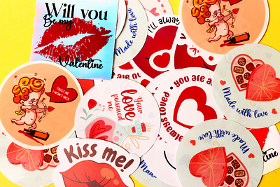 Valentines collection stickers AU brand stickers branding custom stickers customstickers design designs heart stickers logo logos round stickers sticker logo sticker printing sticker shop sticker supply stickers valentines stickers