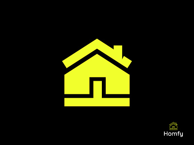 Homfy - logo design brand design branding branding logo design home home logo house identity logo design logo mark logo symbol minimal modern modern logo mortgage real estate symbol ui yellow