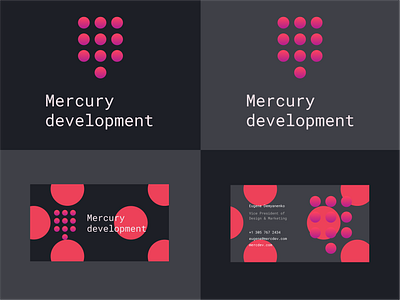 Mercury development logo design contest branding design logo minimal ui