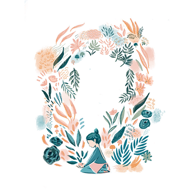 Grow your own garden abstract colors flowers flowers illustration gardens illustration illustration art procreate art