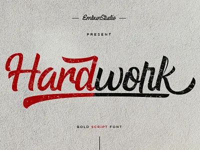Hardwork Bold Script Font branding business font font design hand lettering handwriting handwritten logo modern typography