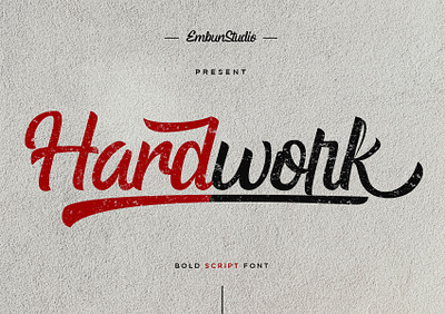 Hardwork Bold Script Font branding business font font design hand lettering handwriting handwritten logo modern typography