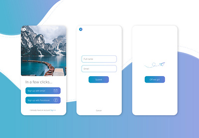 Travel Buddy App app app design dailyui dailyui 001 design flat graphic graphic design interface layout design minimal sign up travel travel app ui ux vector